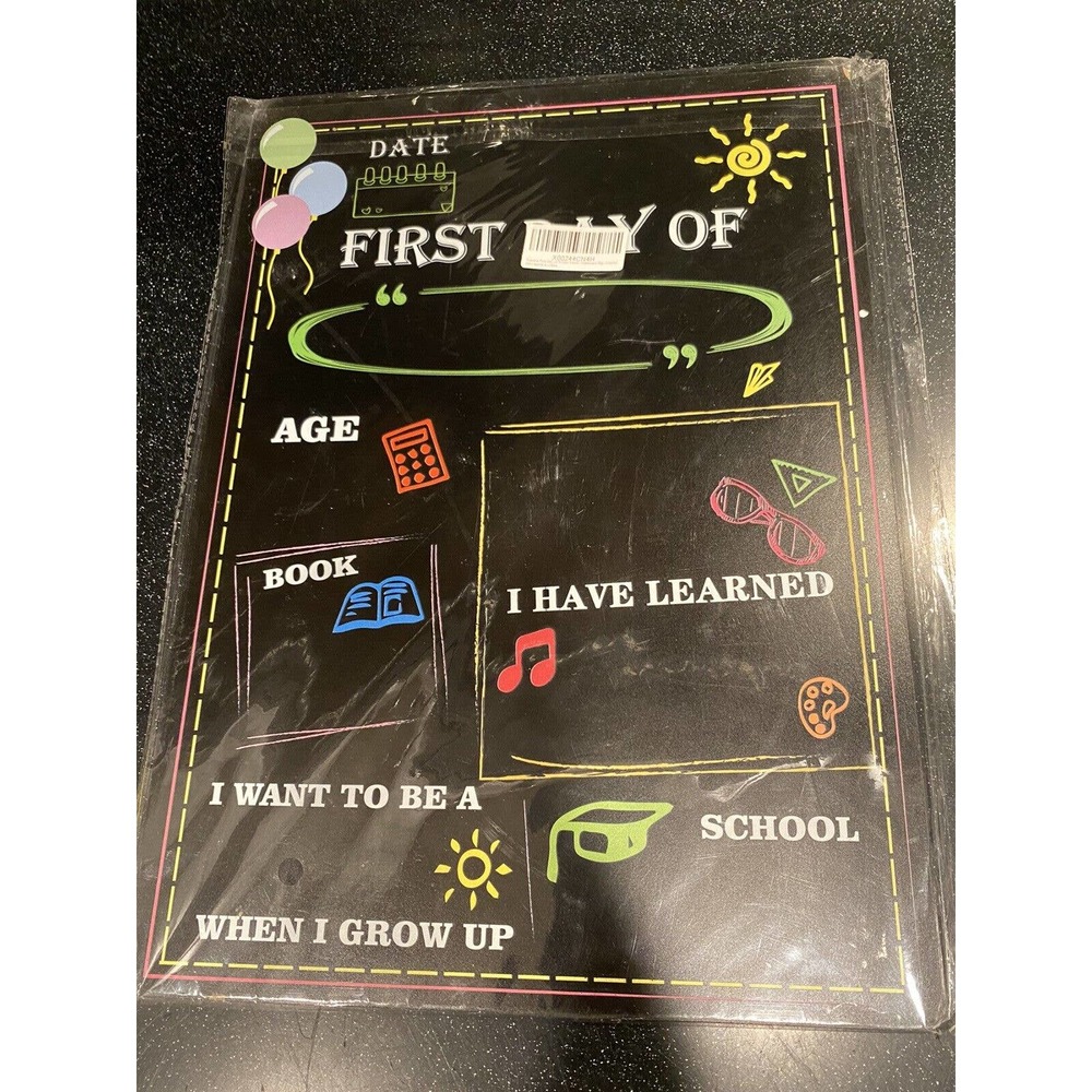 Kids first day of school chalkboard 14’’x10”